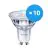 Confezione Multipack 10x Philips Corepro LEDspot GU10 PAR16 4.6W 355lm 36D - 827 Bianco Molto Caldo | Sostitutiva 50W