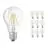 Confezione Multipack 10x Ledvance CLASSIC LED E27 Pera Filamento Chiara 4W 470lm - 840 Bianco Freddo | Sostitutiva 40W