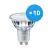 Confezione Multipack 10x Philips MASTER Value LEDspot GU10 PAR16 3.7W 270lm 36D - 927 Bianco Molto Caldo | Miglior resa cromatica - Sostitutiva 35W