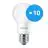 Confezione Multipack 10x Philips Corepro LEDbulb E27 Pera Ghiaccio 5W 470lm - 930 Luce Calda | Miglior resa cromatica - Sostitua 40W