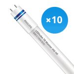 Confezione Multipack 10x Philips Tubo LED T8 MASTER (HF) High Output 8W 1000lm - 830 Luce Calda -  | 60cm - Sostitutiva 18W