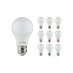 Confezione Multipack 10x Noxion Lucent Classic LED E27 Pera Ghiaccio 8W 806lm - 930 Luce Calda -  | Miglior Resa Cromatica - Sostitutiva 60W