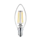 Philips MASTER Value LEDcandle E14 Filamento Chiara 3.4W 470lm - 927 | Miglior resa cromatica - Dimmerabile – Sostitutiva 40W