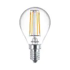 Philips Master Value LEDluster E14 Sferica Filamento Chiara 3.4W 470lm - 927 Bianco Molto Caldo | Miglior resa cromatica - Dimmerabile - Sostitutiva 40W