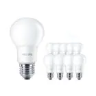 Confezione Multipack 10x Philips Corepro LEDbulb E27 Pera Ghiaccio 8W 806lm - 830 Luce Calda -  | Sostitutiva 60W