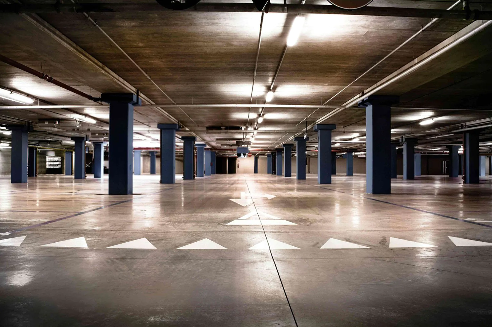 empty parking garage